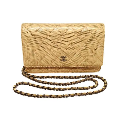 chanel lizard replica wallet on chain|Chanel woc wallet.